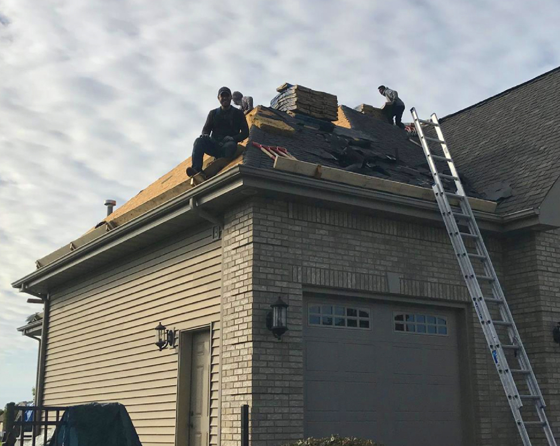 New roof installation by CJ Whiteford Contracting